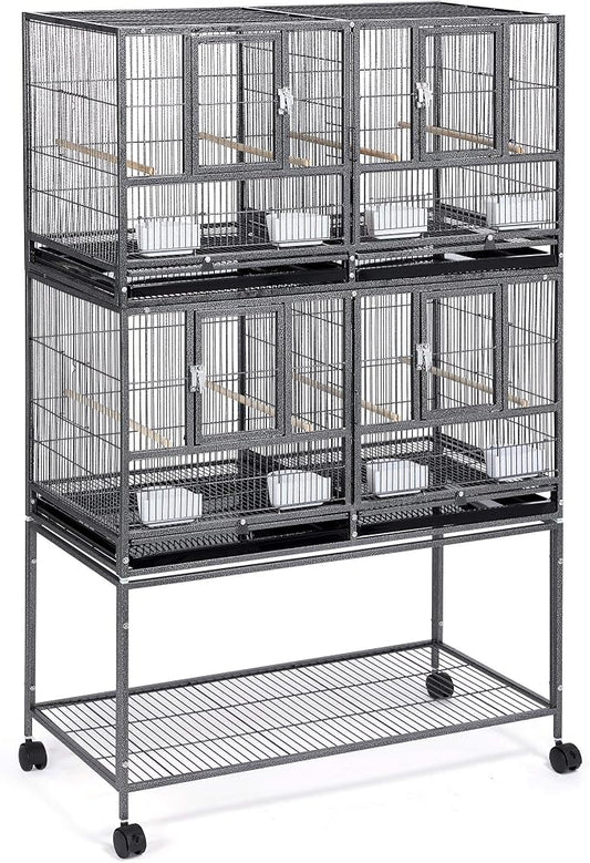 Yaheetech Stackable Divided Breeder Breeding Parakeet Bird Cage by Yaheetech