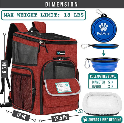 PetAmi Dog Backpack Carrier, Airline Approved Cat Backpacks - Image 6