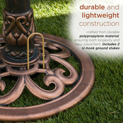 Alpine Corporation | 28" Bronze Outdoor Pedestal Birdbath - Image 11