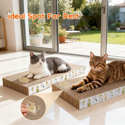 PatiencET 2 Pack Cardboard Cat Scratcher Pad - Image 6