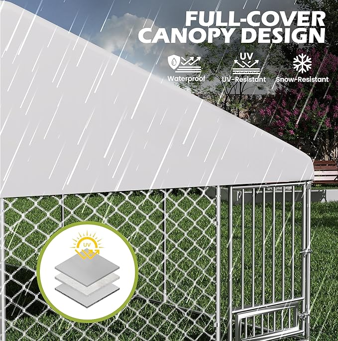 13FT x 13FT Outdoor Dog Kennel - Image 4
