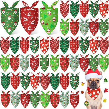 Weewooday 50 Pcs Christmas Bandanas by Weewooday