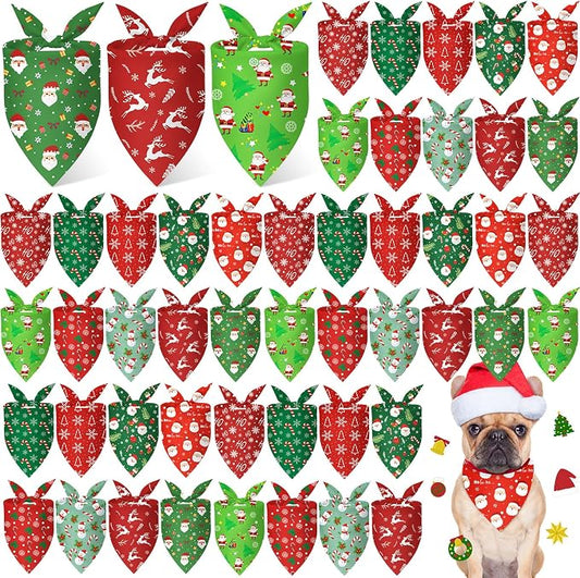 Weewooday 50 Pcs Christmas Bandanas by Weewooday