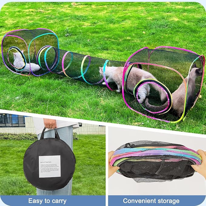 Outdoor Cat Enclosures Portable Cats Tunnel - Image 6