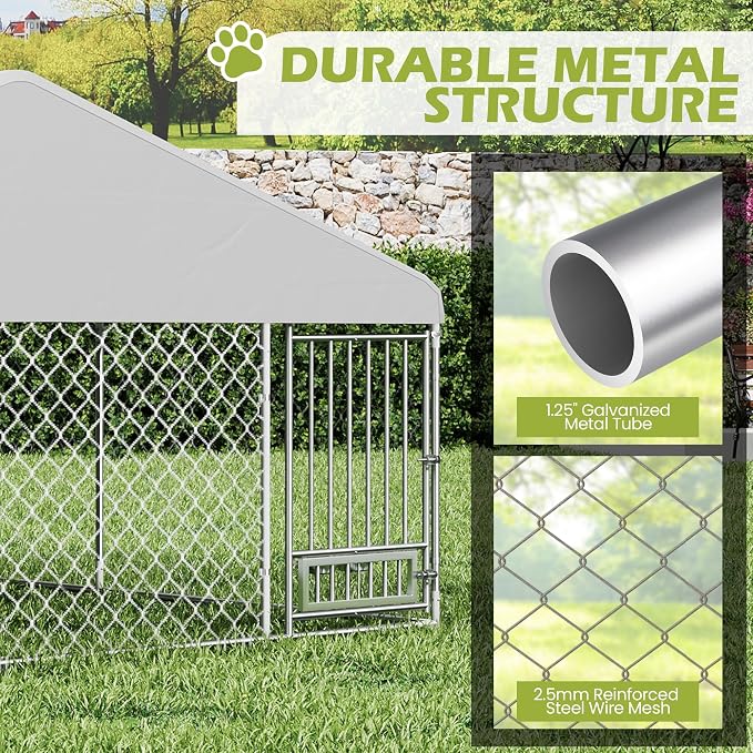 13FT x 13FT Outdoor Dog Kennel - Image 3