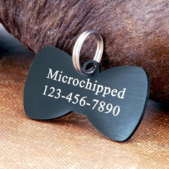 Ultra Joys Cat ID Tag Personalized Pet Tags, Durable Stainless Steel Small Pet - Image 3
