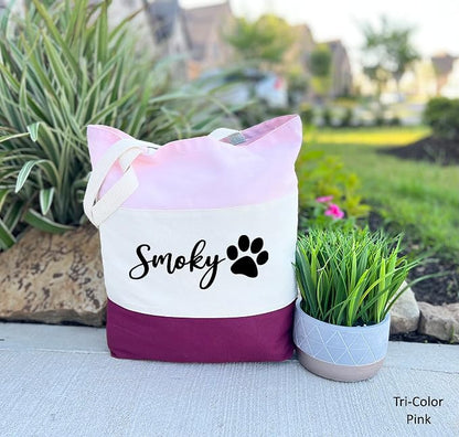 Custom Dog Tote Bag Personalized Dog Mom Gift Dog Toys Totes Pet Gift Custom - Image 2