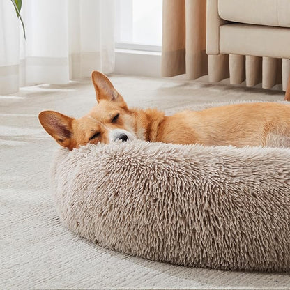 WESTERN HOME WH Calming Dog & Cat Bed, Anti-Anxiety Donut Cuddler Warming Cozy - Image 2