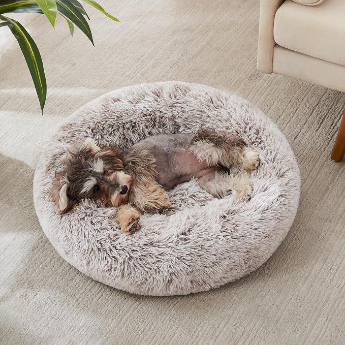 WESTERN HOME WH Calming Dog & Cat Donut Cuddler, Anti-Anxiety Warming Cozy Soft - Image 2
