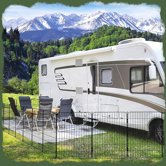 Yaheetech Expandable Dog Playpen, 8 Panel 32 inch Puppy Playpen - Image 3