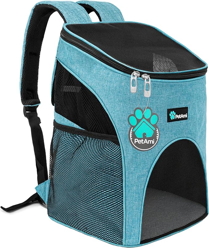 PetAmi Small Dogs and Cat Backpack Carrier, Airline Approved Pet Backpack by PetAmi