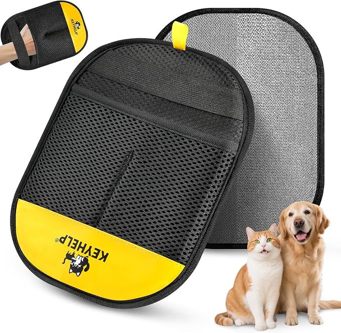 Pet Hair Removal Glove for Dogs & Cats, Newly Upgraded Reusable Electrostatic by Unknown
