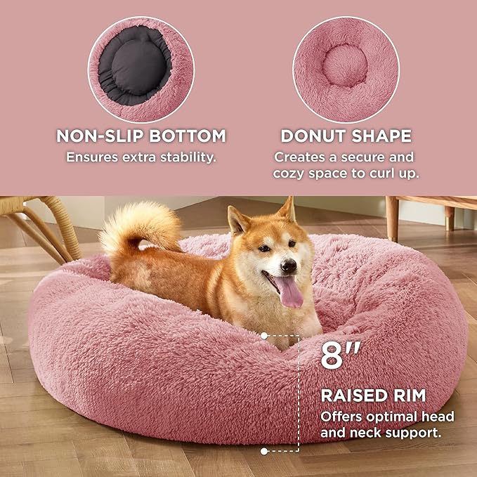 Bedsure Calming Dog Bed for Medium Dogs - Image 3