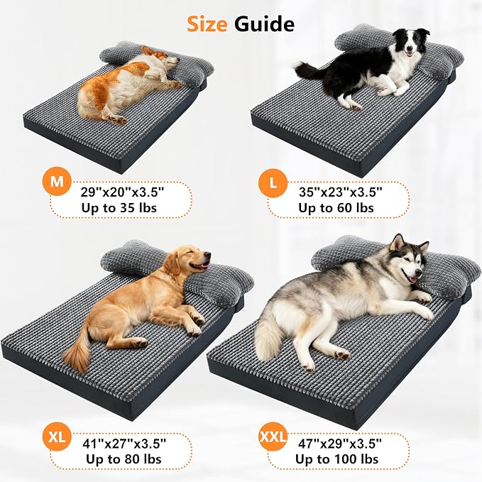 KISYYO Orthopedic XXL Dog Beds for Extra Large Dogs - Image 4