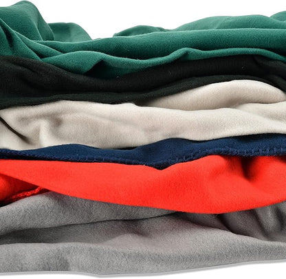 Fleece Throw Blankets Solid Lightweight Warm Soft Cozy Pet-Friendly - Image 3