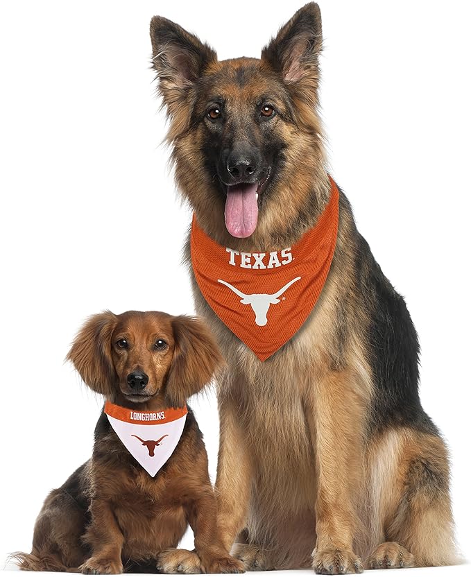 Pets First Collegiate Pet Accessories, Reversible Bandana, Texas Longhorns - Image 5