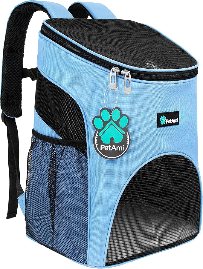 PetAmi Small Dogs and Cat Backpack Carrier, Airline Approved Pet Backpack by PetAmi