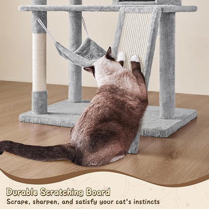 Yaheetech 63.5in Multi-Level Cat Tree Tower Condo - Image 9