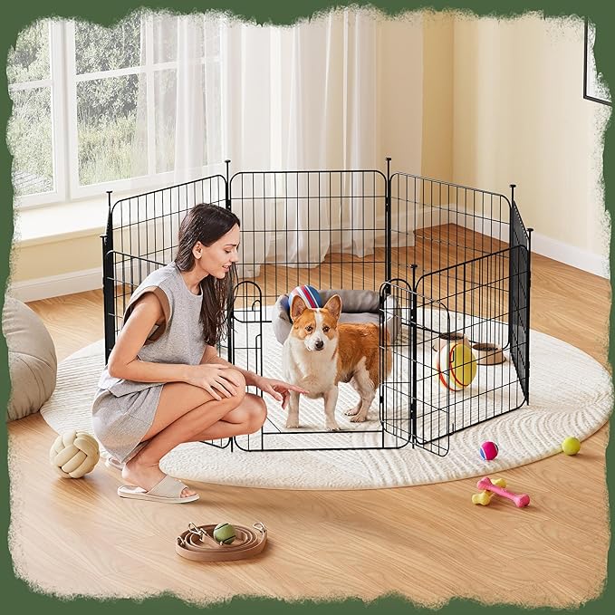 Yaheetech Expandable Dog Playpen, 8 Panel 24 inch Puppy Playpen - Image 2