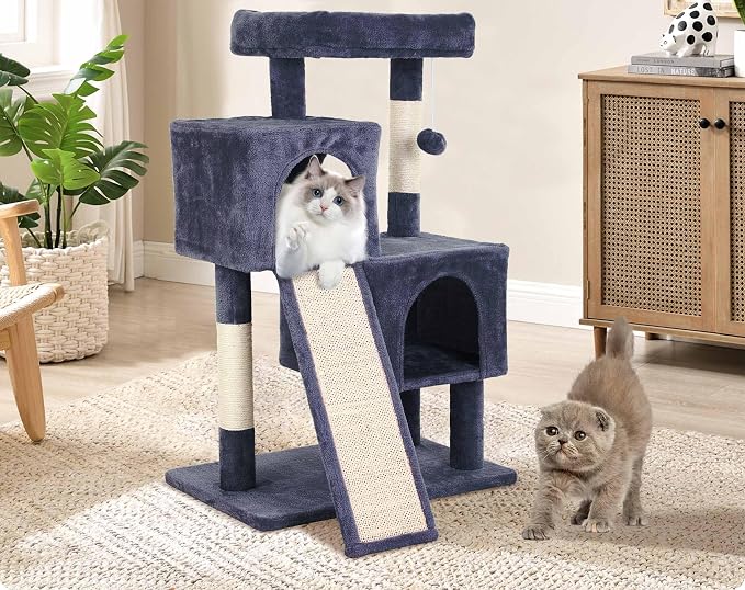 Cat Tree Tower, 36.4" Small Cat Tower by BORGEBY