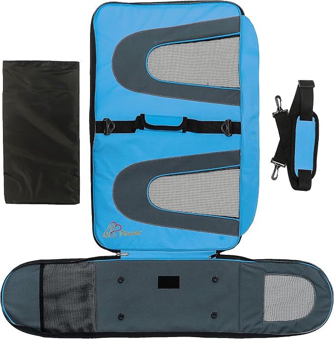 Pawer 18” x 11”x 11” Soft-Sided Foldable Airline Approved Pet Carrier - Image 2