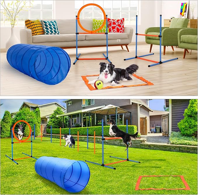 Dog Agility Training Equipment, 60-Piece Dog Obstacle Course Training Starter - Image 3