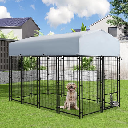 8x4x6 FT Outside Large Dog Kennel by Dephet