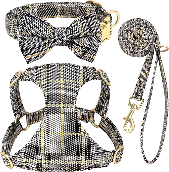 Beirui Cute Extra Small Dog Harness Collar and Leash Set by Beirui
