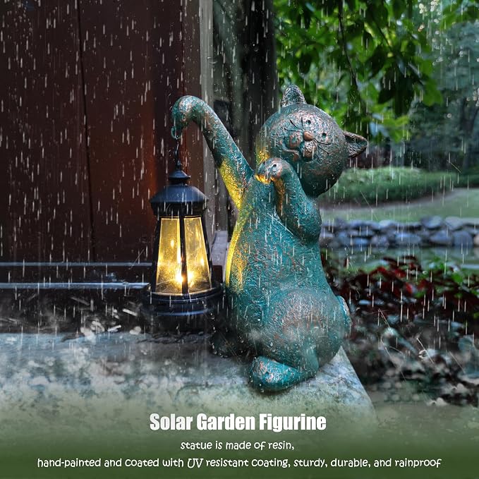Cat Garden Statue Outdoor Décor - Image 8