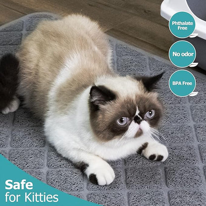 Cat Litter Mat Litter Trapping Mat, Less Waste Cat Litter Box Mat, Soft on - Image 7