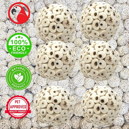 Bonka Bird Toys 2117 Pk6 Sola Atta Balls Foot Talon Craft Part Parrot Bird Toys - Image 4