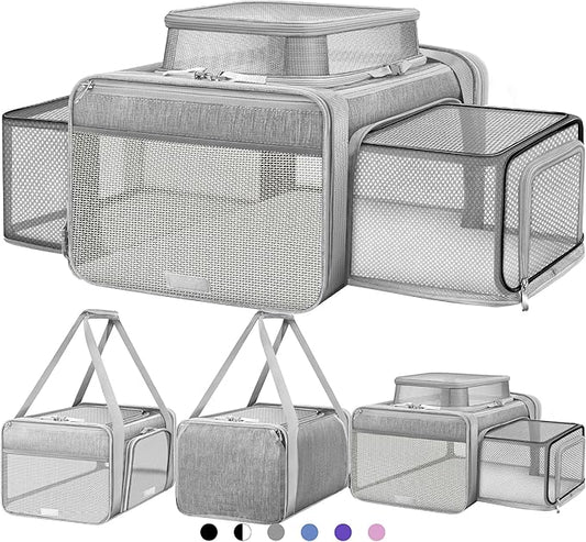 Top and 2 Sides Expandable Cat Carrier 18x13.5x9.5, TSA Airline Approved Dog by SHARLOVY