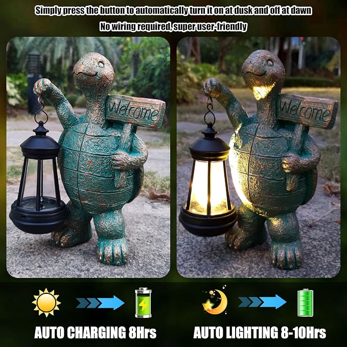 Turtle Garden Statue Outdoor Décor - Image 9