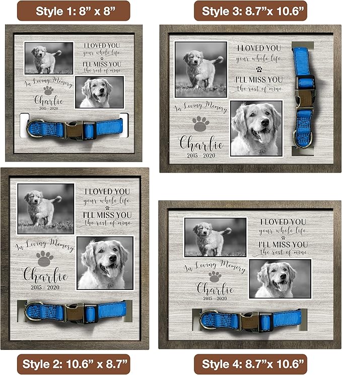 Personalized Dog Memorial Picture Frame Remembrance Gifts - Image 4