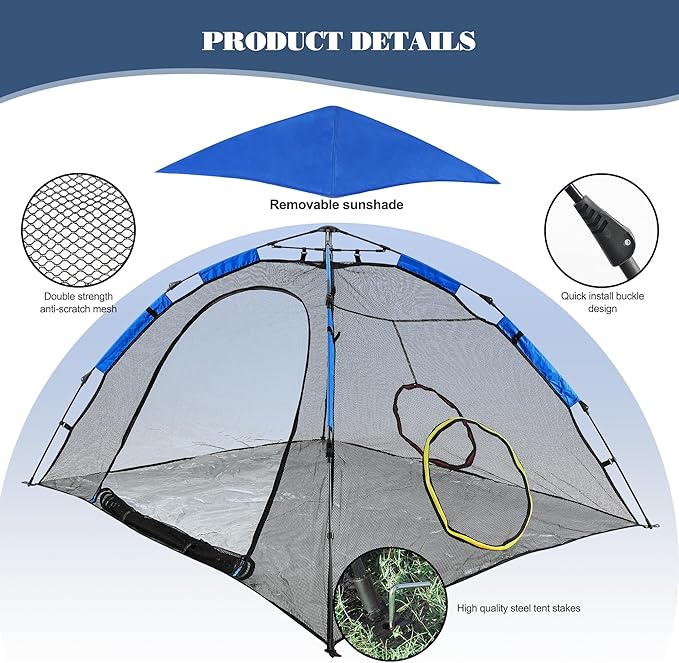 Outdoor Cat Enclosure -Portable Pet Playpen - Image 3
