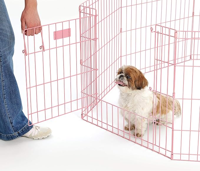 MidWest Homes for Pets Folding Metal Puppy / Dog Exercise Pen, Indoor/Outdoor - Image 2