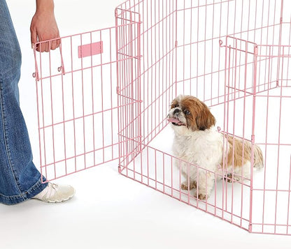 MidWest Homes for Pets Folding Metal Puppy / Dog Exercise Pen, Indoor/Outdoor - Image 2