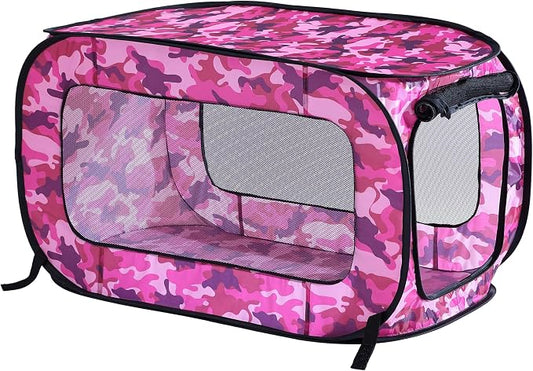 Beatrice Home Fashions Portable, Collapsible, Pop Up Kennel Travel Cat and Dog by BeatriceHomeFashions