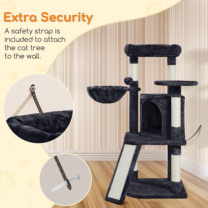 Yaheetech Cat Tree, 42in Cat Tower - Image 7