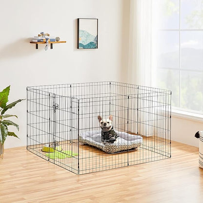 Yaheetech 30" High 8 Panel Foldable Metal Dog Exercise Pen Pet Playpen Dog - Image 2