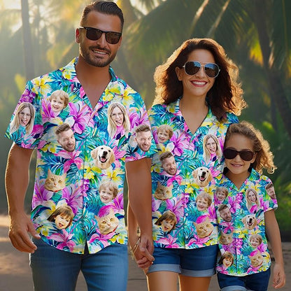 Custom Hawaiian Shirt with Face Photo Picture - Image 3