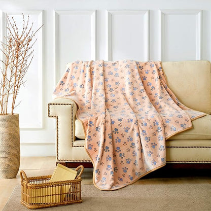 Allisandro Luxurious Dog Blanket, 350 GSM Super Fuzzy Microplush Fleece Pet - Image 6
