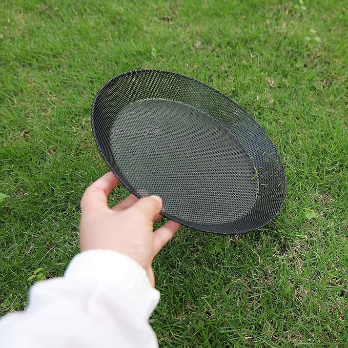 2pcs Metal Round Bird Feeders Tray, Wild Birds Seed Feeder, Mesh Tray Outdoor - Image 3