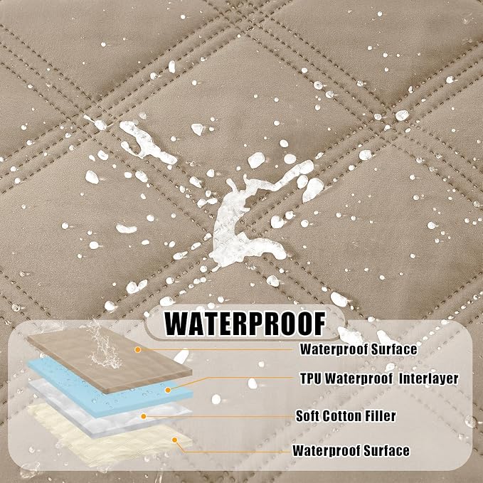 Smiry Waterproof Dog Bed Cover Blanket 52x82, Soft Reversible Pet Blanket - Image 2