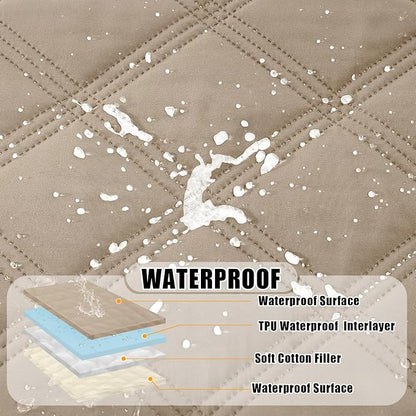 Smiry Waterproof Dog Bed Cover Blanket 52x82, Soft Reversible Pet Blanket - Image 2