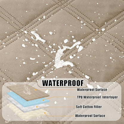 Smiry Waterproof Dog Bed Cover Blanket 82x120, Soft Reversible Pet Blanket - Image 2