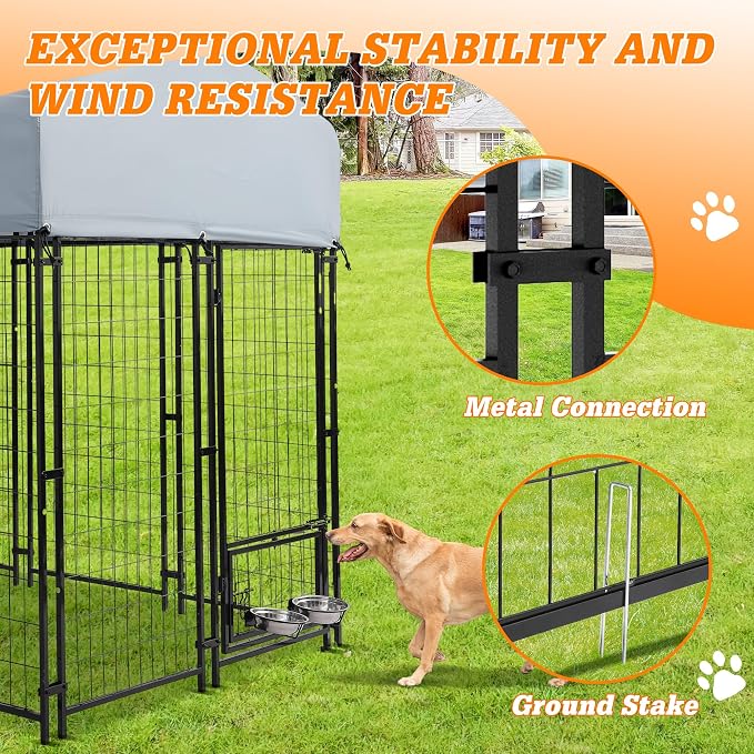8x4x6 FT Outside Large Dog Kennel - Image 6