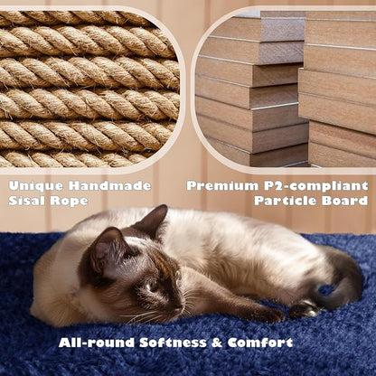 Yaheetech 54in Cat Tree Tower Condo Furniture Scratch Post - Image 7