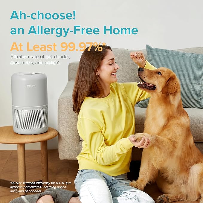 LEVOIT Air Purifier for Pets, Large Rooms, and Bedrooms, HEPA Sleep Mode - Image 4