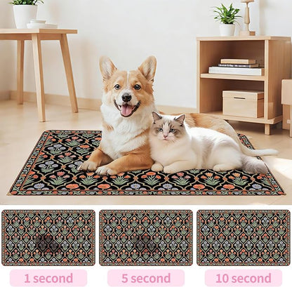 Pet Feeding Mat 20 x 12 Inch, Waterproof Non Slip Rubber Bowl Pad Mat - Image 5